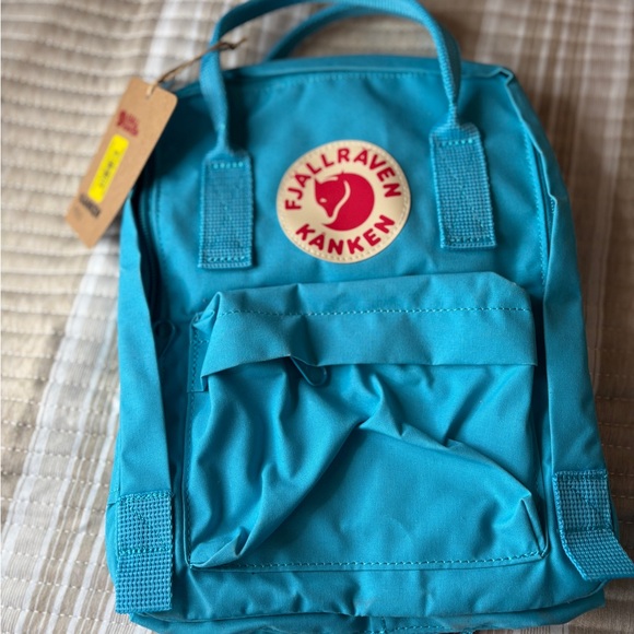 Fjallraven Kaken Mini Sling Crossbody Small pack Deep Turquoise Blue NWT - Picture 2 of 10